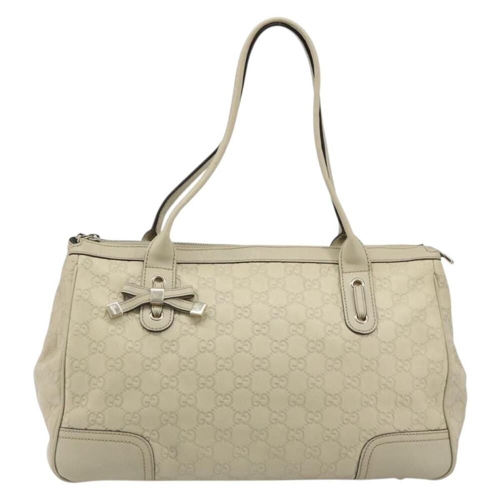 Gucci GG Canvas Guccissima Princess Tote Bag White
